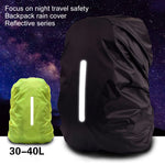 Night Walking Safety Reflective Backpack Cover Outdoor Camping Hiking Mountaineering Shoulder Bag Waterproof Rain Cap Cover
