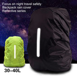 Night Walking Safety Reflective Backpack Cover Outdoor Camping Hiking Mountaineering Shoulder Bag Waterproof Rain Cap Cover