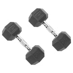 150 Lb. Coated Hex Dumbbell Weight Set, 5-25 Lb.